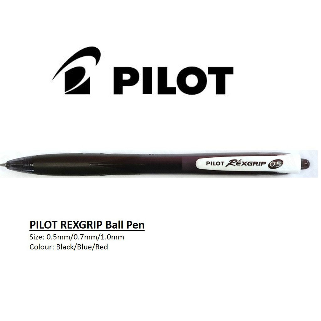 Ручка шариковая автом. RexGrip 0,7мм, корпус пр-черн., ст. черн. Pilot - фото 3