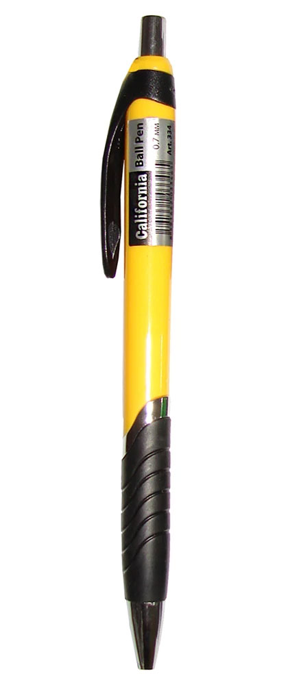 Ручка кулькова автоматична California, корпус асорт., ст. син.  NORMA - фото 2