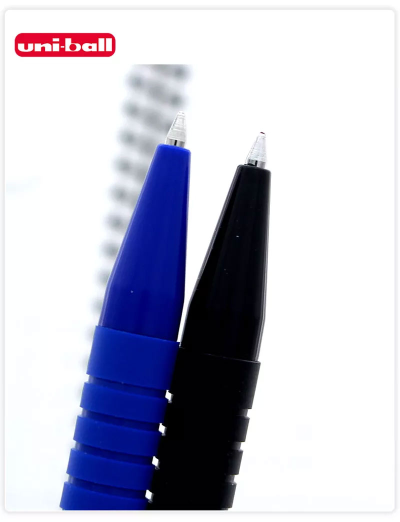 Ручка шариковая автоматическая SD-102, 0,7мм., корпус син., стержень син. Uni - фото 3