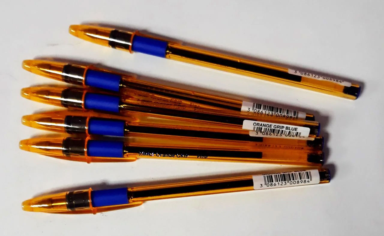 Ручка кулькова ORANGE Grip, корпус помаранч., ст. син. Bic - фото 5
