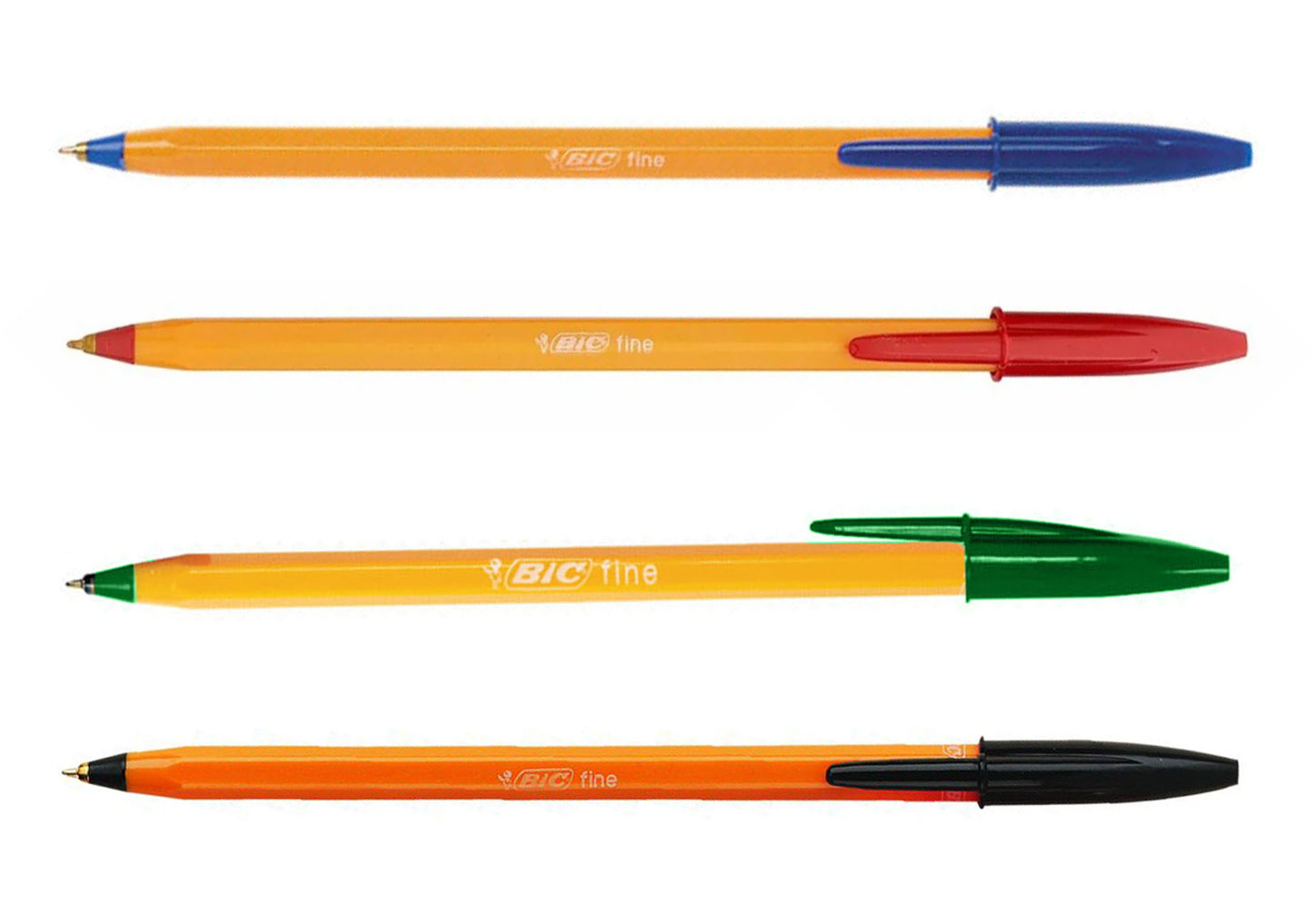 Ручка кулькова ORANGE, корпус помаранч., ст. зелен. Bic - фото 2