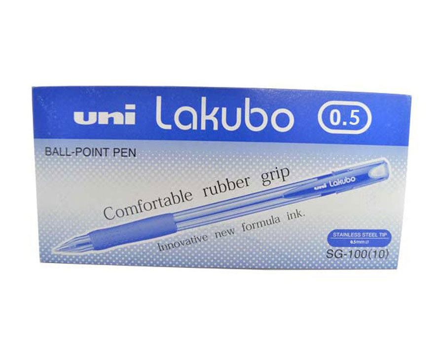 Ручка шариковая Lakubo micro, 0,5мм., корпус прозр., стержень син. Uni - фото 2