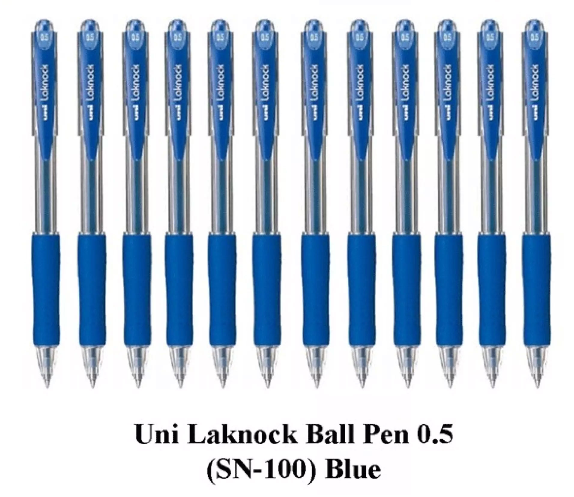 Ручка шариковая Lakubo micro, 0,5мм., корпус прозр., стержень син. Uni - фото 4