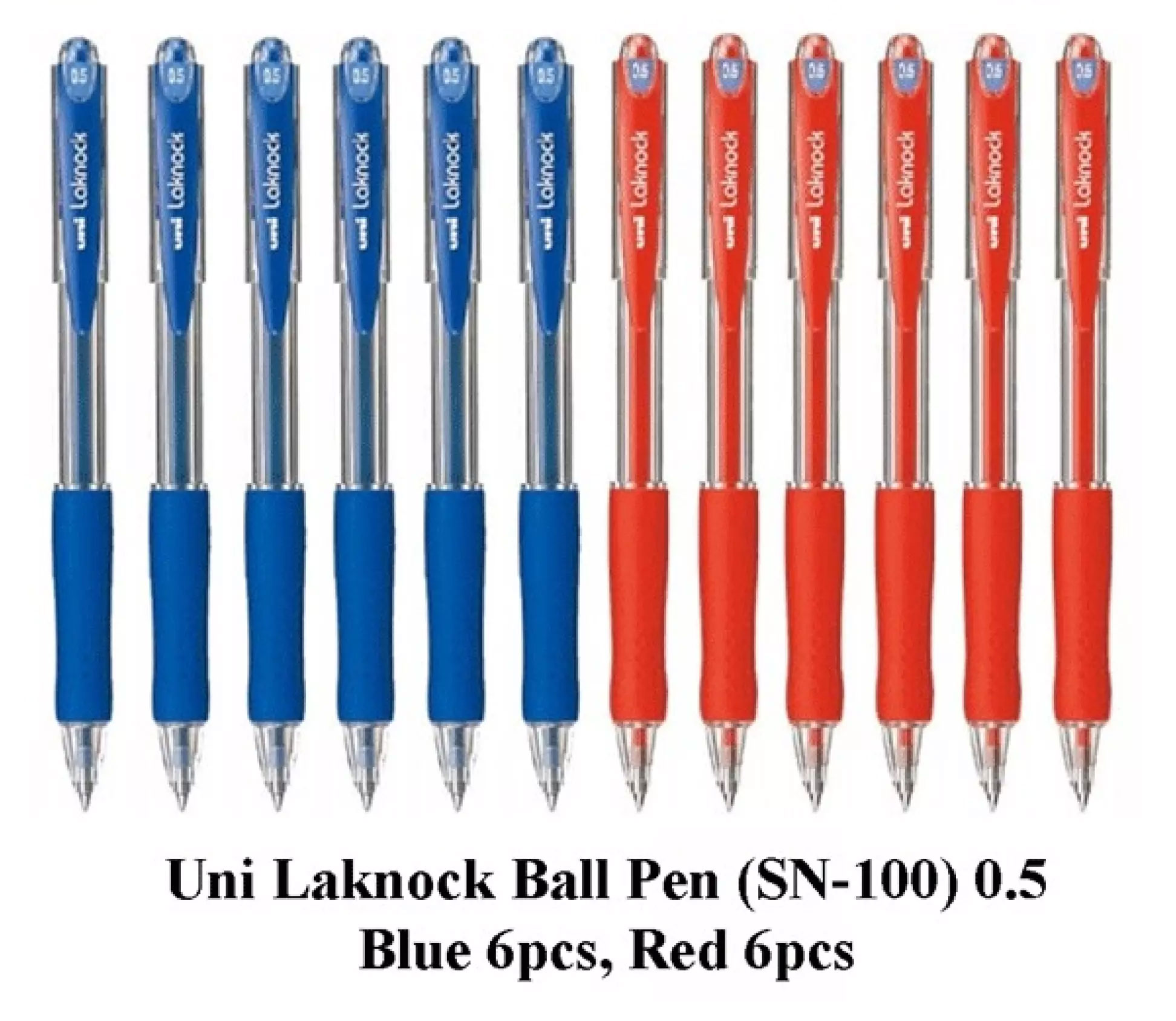 Ручка шариковая Lakubo micro, 0,5мм., корпус прозр., стержень син. Uni - фото 5