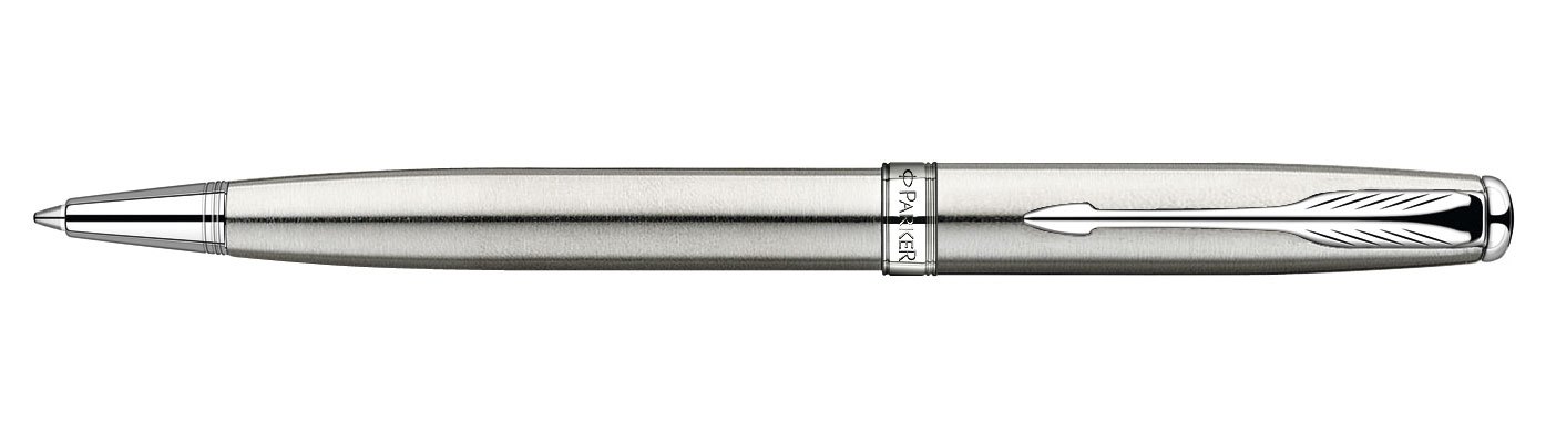 Ручка кулькова Sonnet Stainless SteelCT - сталь, оздоблення - хром Parker - фото 1