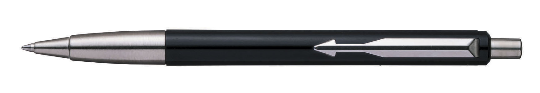 Ручка шариковая Vector Standart, черный, зажим сталь Parker - фото 3