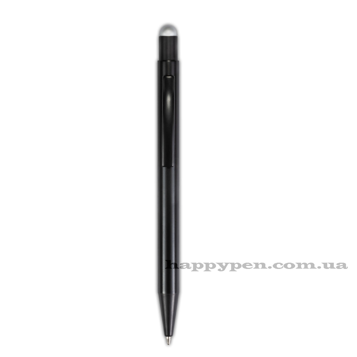 Ручки кулькові автомат. BLACK TOUCH корп.чорний, стержень син., гумка для сенс. екранів сріб., срібл Penmate - фото 2