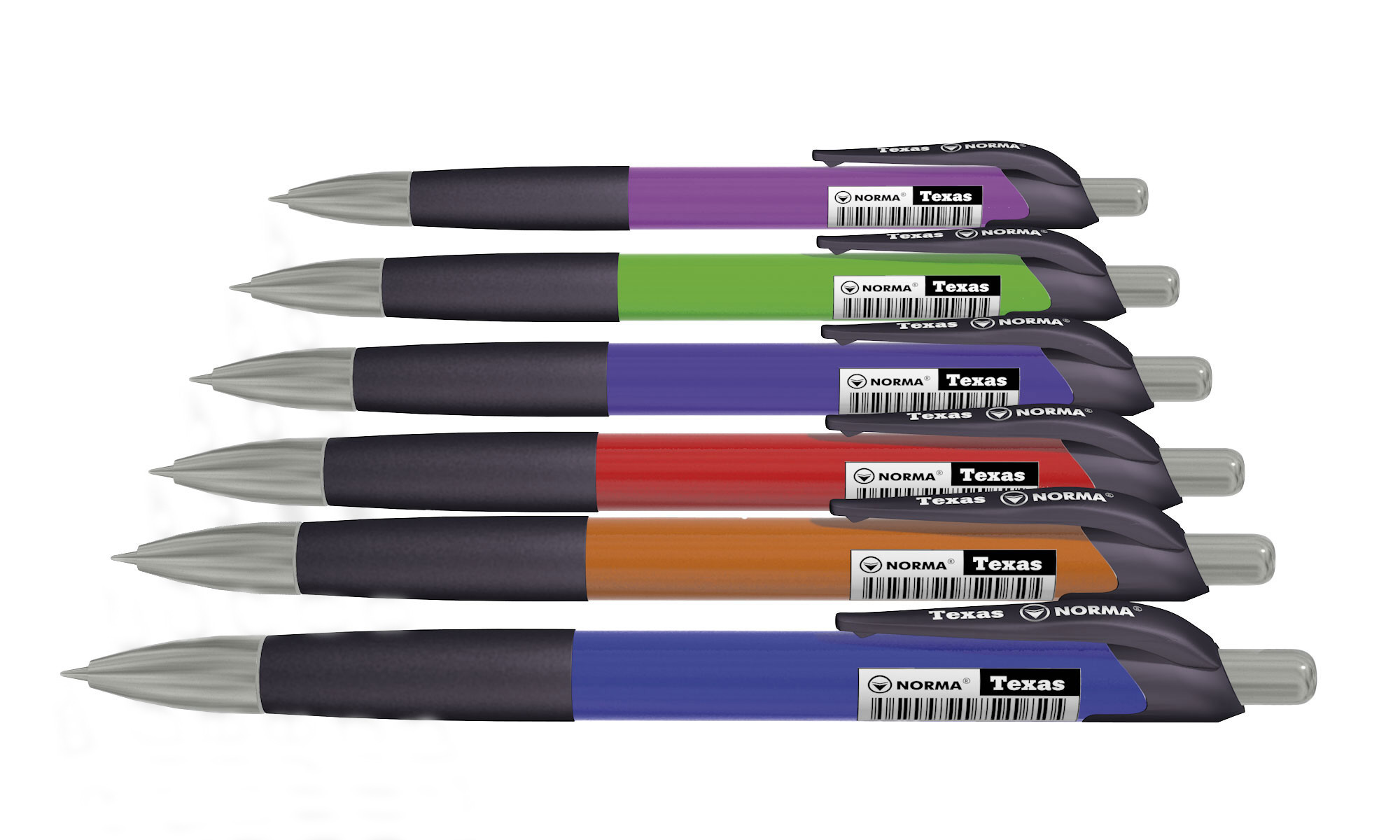 Ручка кулькова автоматична Texas, корпус асорт., ст. син. NORMA - фото 2