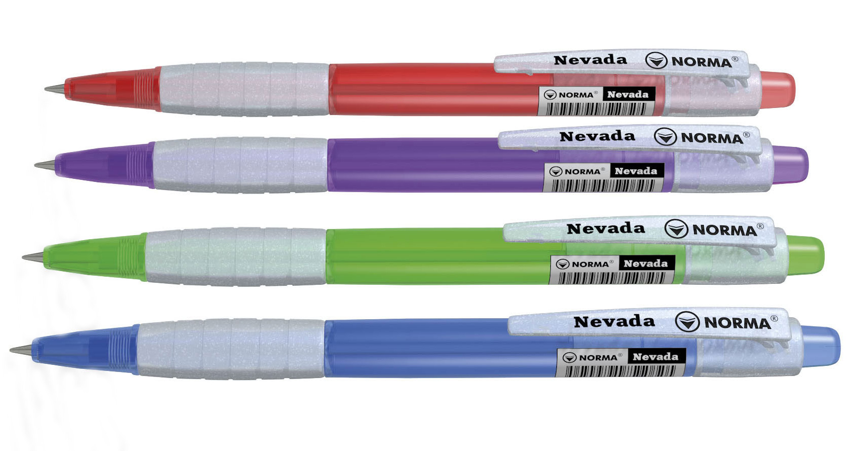 Ручка шариковая автоматическая Nevada, корпус ассорт., стержень син. NORMA - фото 2