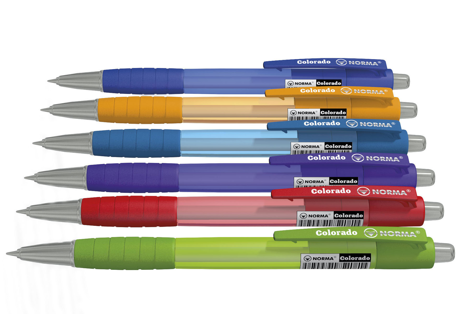 Ручка кулькова автоматична Colorado, корпус асорт., ст. син. NORMA - фото 2