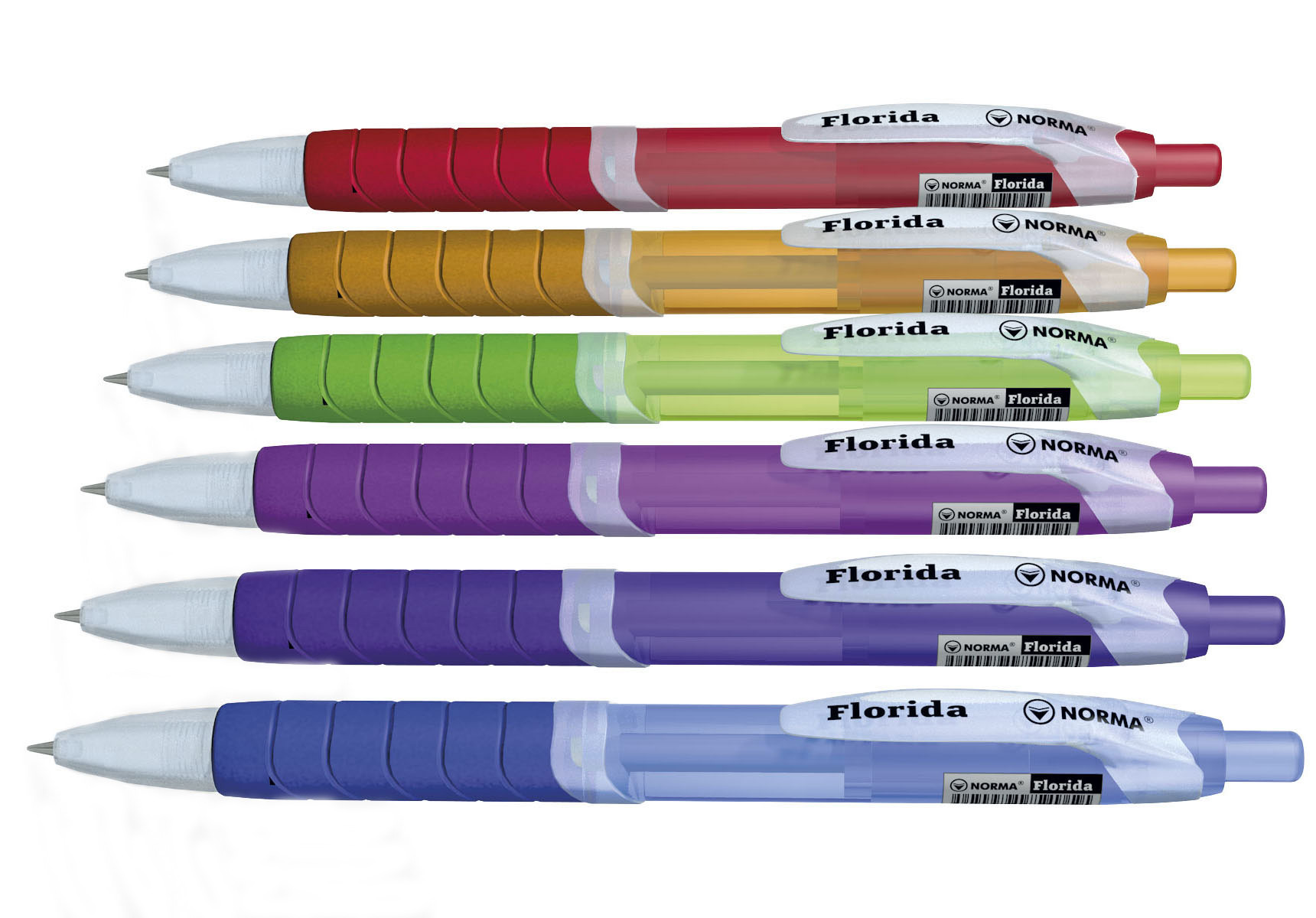 Ручка шариковая автоматическая Florida, корпус ассорт., стержень син. NORMA - фото 1