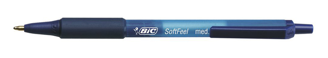 Ручка кулькова автоматична Soft Feel clic Grip, корпус син., ст. син. Bic - фото 4