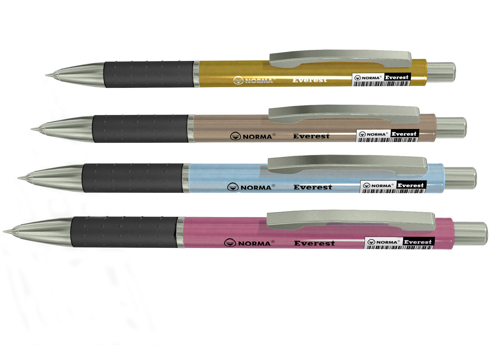 Ручка кулькова автоматична Everest корпус метал. асорт., ст. син., асорті NORMA - фото 3