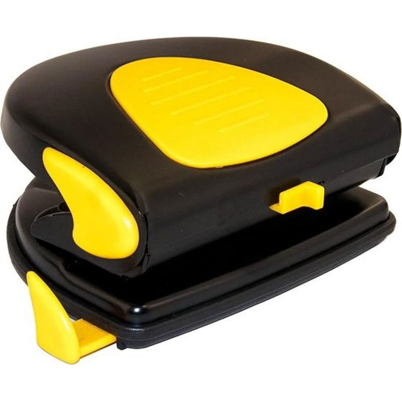 Дырокол на 2 отверстия, до 20 листов (4319), металлический, черн.- желт. Scholz - фото 1