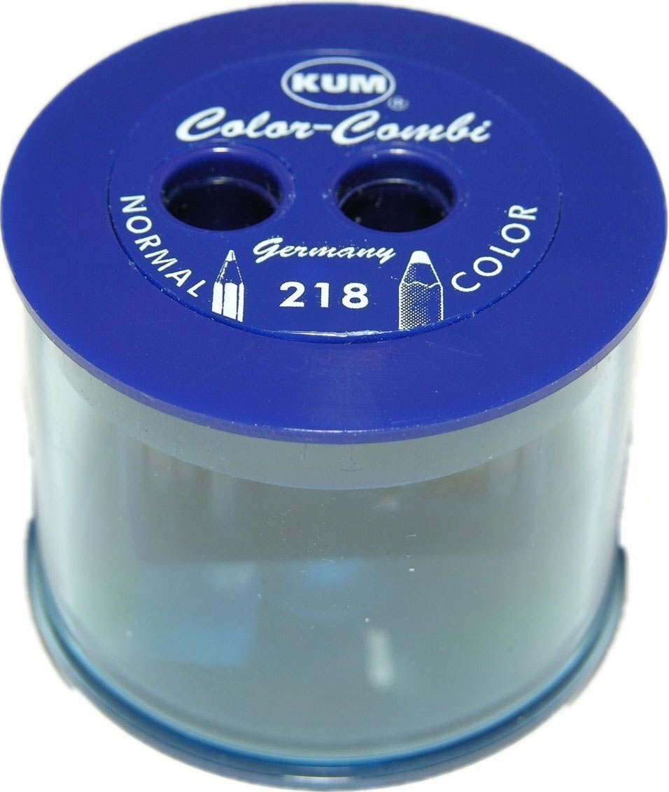 Точилка з контейнером Color-Combi, пластикова, 2 отвори, асорті KUM - фото 2