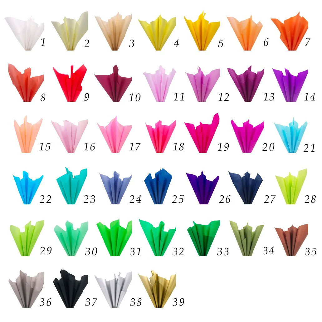 Папір кольоровий Тіш'ю, 10акр., 50*66см, фіолет. WB - фото 2