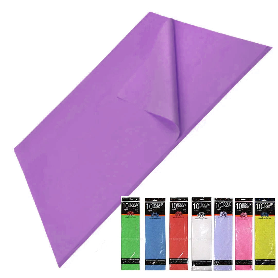 Папір кольоровий Тіш'ю, 10акр., 50*66см, фіолет. WB - фото 3