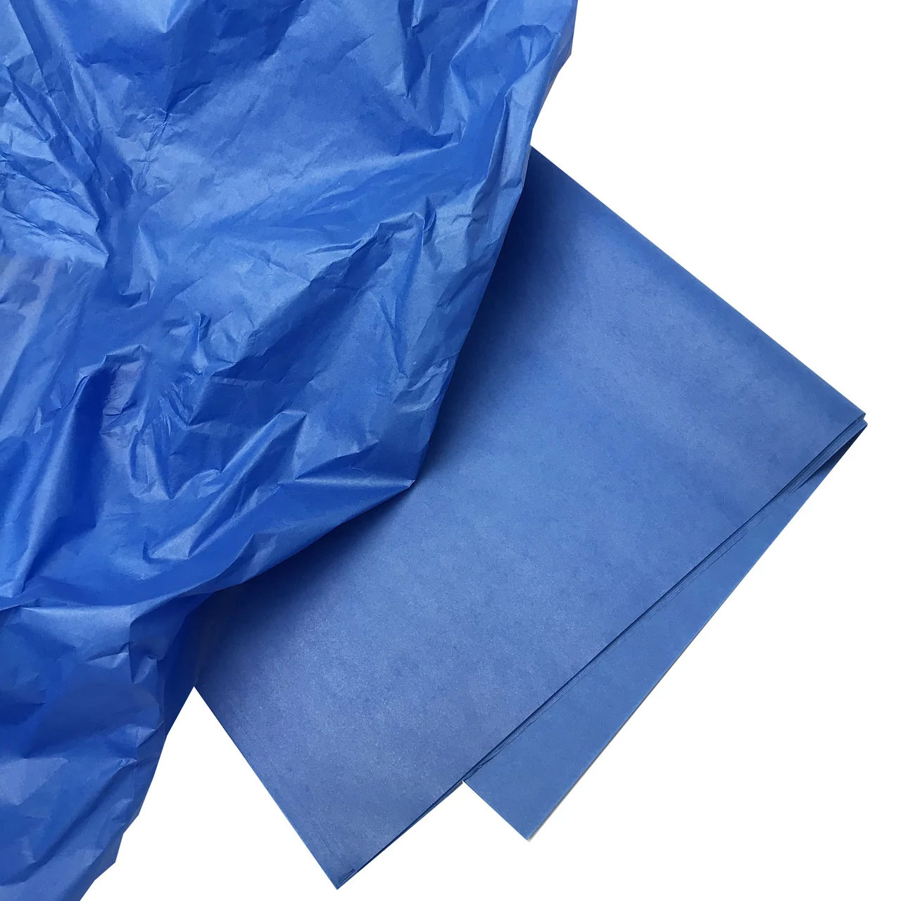 Папір кольоровий Тіш'ю, 10акр., 50*66см,, син. WB - фото 2