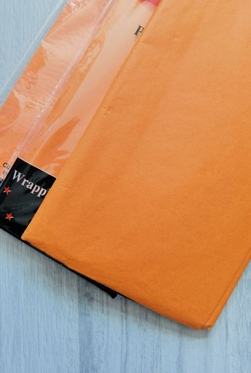 Бумага цветная Тишью, 10л., 50*66см,, оранж. WB - фото 1