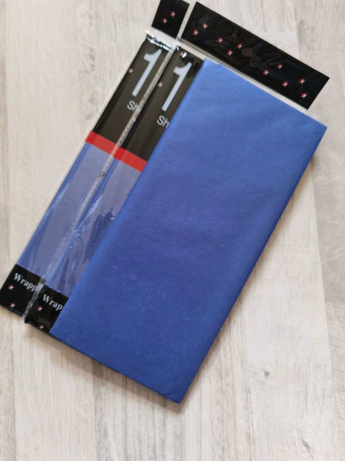 Папір кольоровий Тіш'ю, 10акр., 50*66см,, син. WB - фото 4