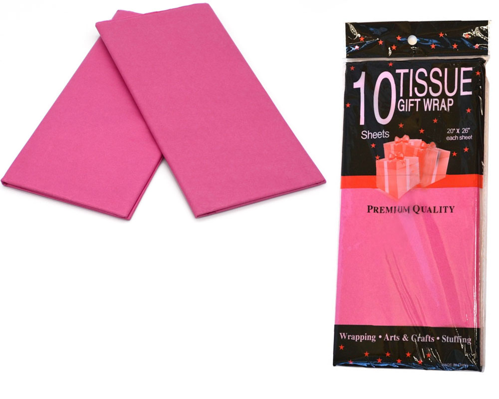 Бумага цветная Тишью, 10л., 50*66см,, малин. WB - фото 4