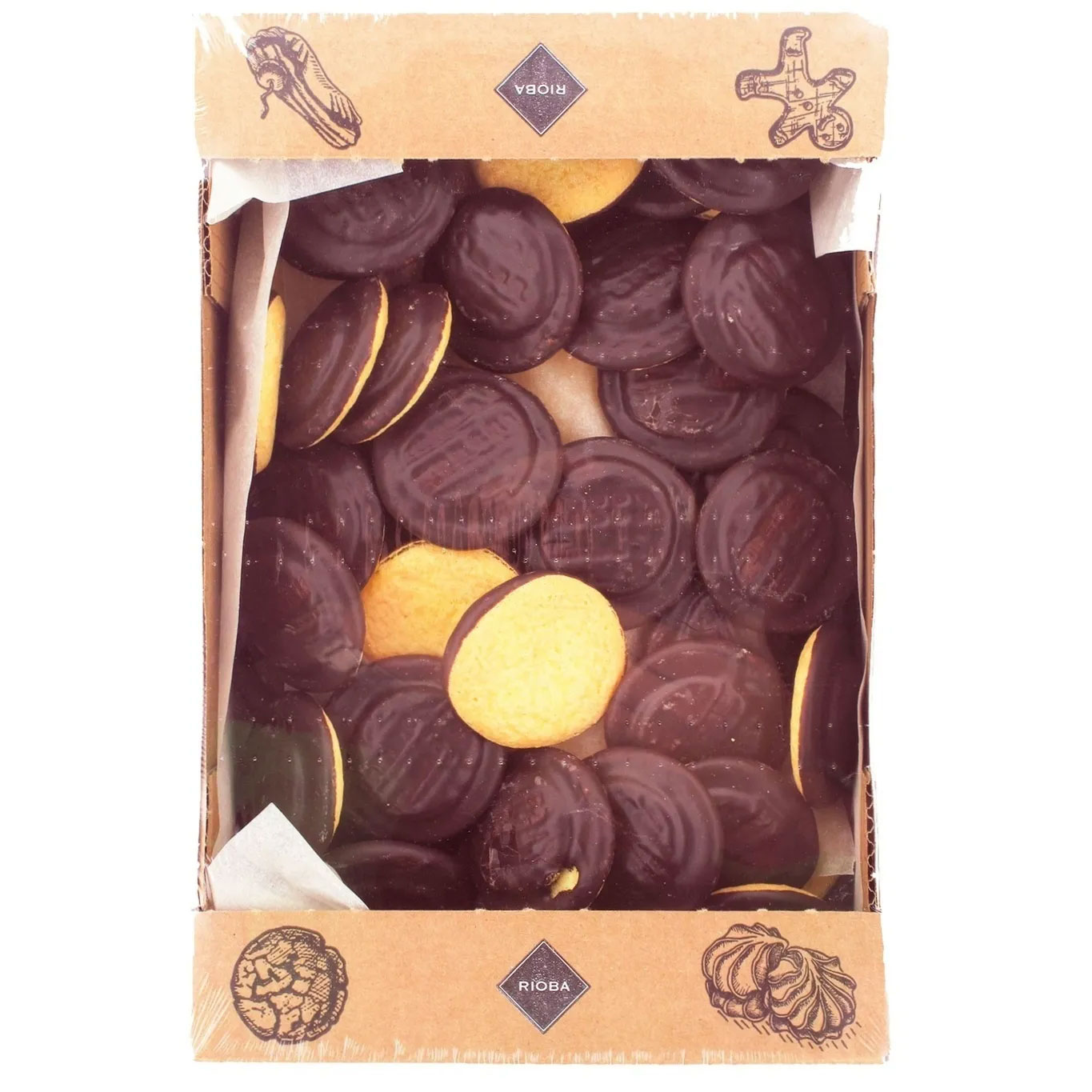 Печиво Rioba з апельсиновим смаком, 1кг. Україна - фото 1