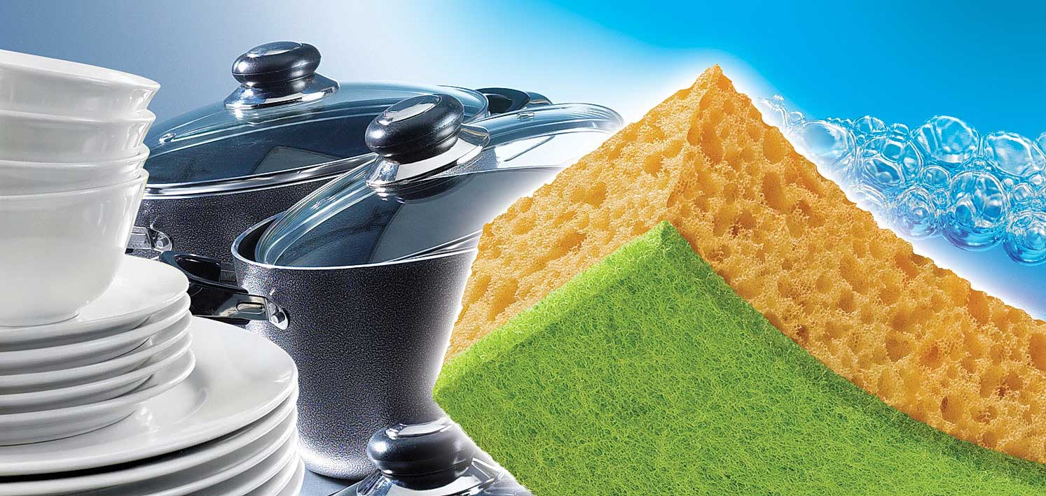 Губки кухонные средние, 100*70*38мм., 5шт./уп. Vortex - фото 2