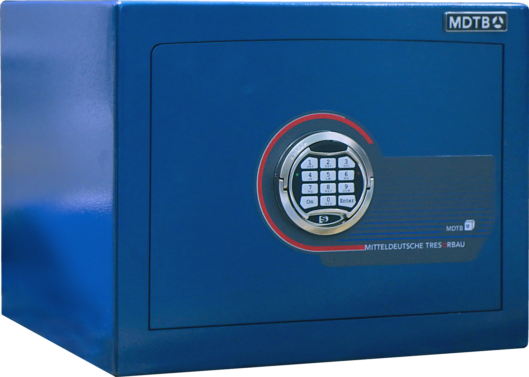 Сейф взломостойкий (350*440*380мм.) электронный кодовый замок, 1 полка, 1 класс, MDTB EK-35.E, син MDTB - фото 2