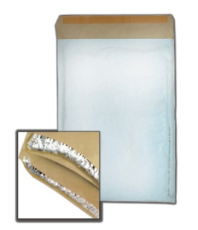 Конверт бандерольний G/17, 230x340(250x350+50)мм., повітряний прошарок, відривна стрічка, коричн. Optimail - фото 4