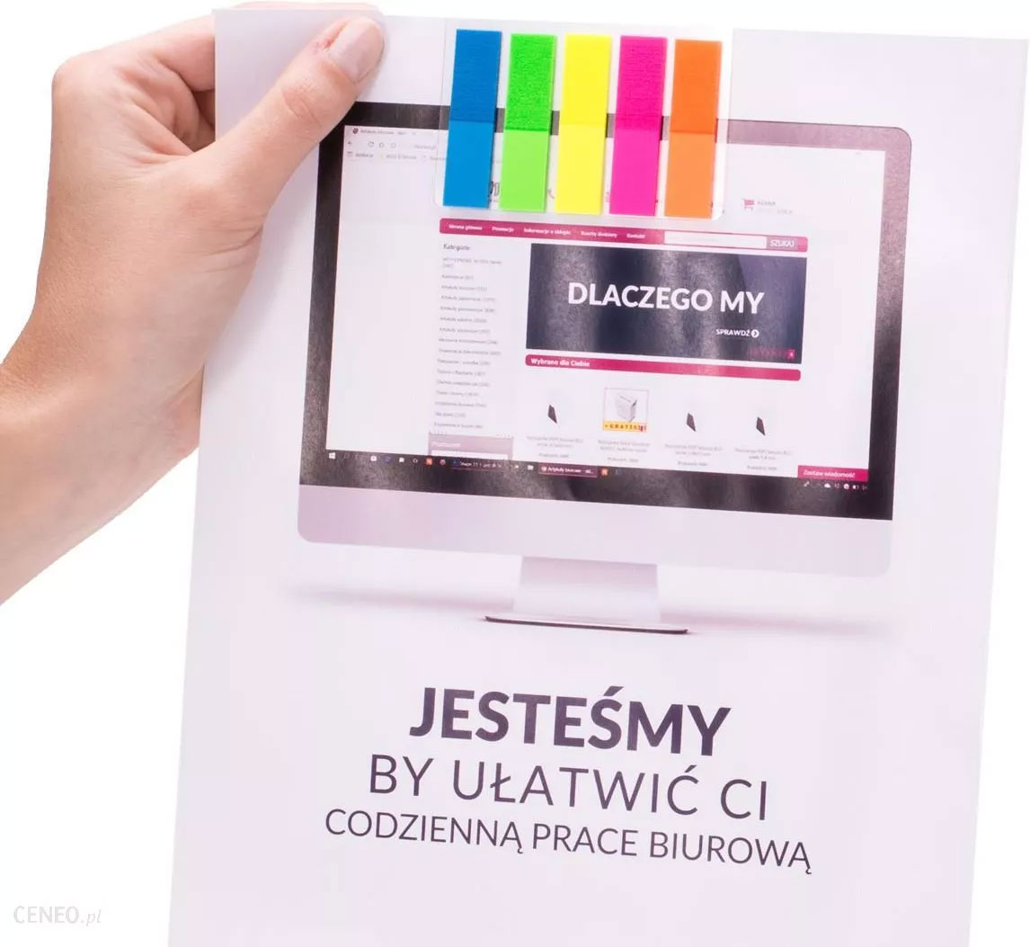 Закладки пластикові 12х45мм., 5кольорів по 25 арк., пастель DONAU - фото 2