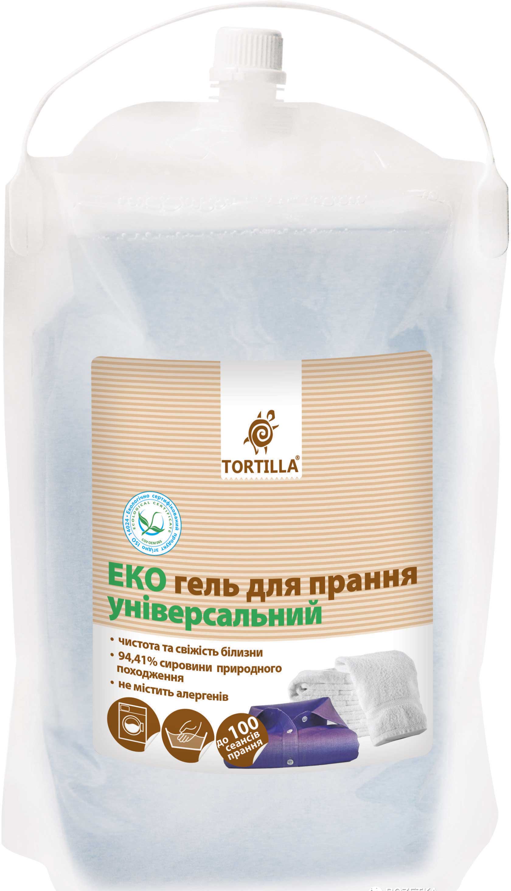 Гель для стирки Эко универсальный, 5л. Tortilla - фото 1