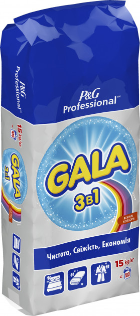 Пральний порошок для автоматичного прання, 15кг, Expert Color GALA - фото 1