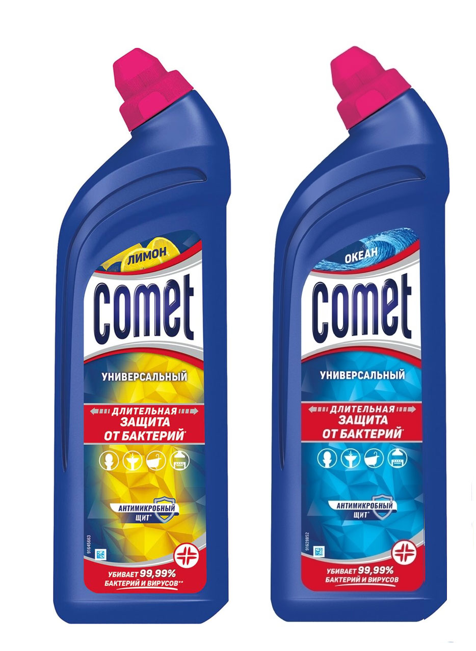 Гель для чистки универсальный, 700мл. Лимон COMET - фото 3