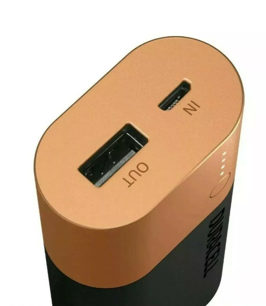 Акумулятор-зарядка Power bank, емність 6700мАч, вихід 2,4А - 1 USB, вхід - microUSB Duracell - фото 2