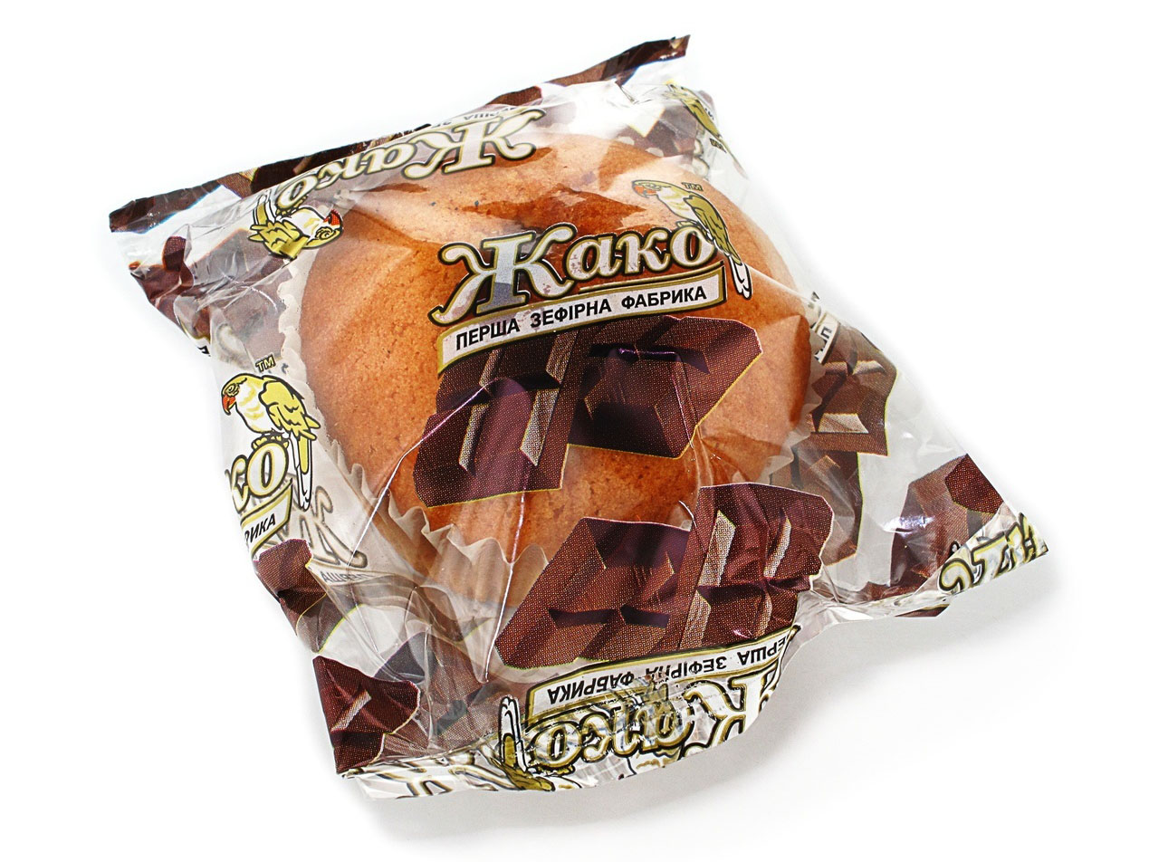 Кекси 2,6кг., в індивідуальній упаковці, з шоколадною начинкою Жако - фото 1