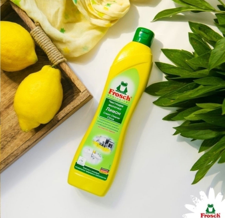 Чистяче молочко, 500мл. Лимон Frosch - фото 2