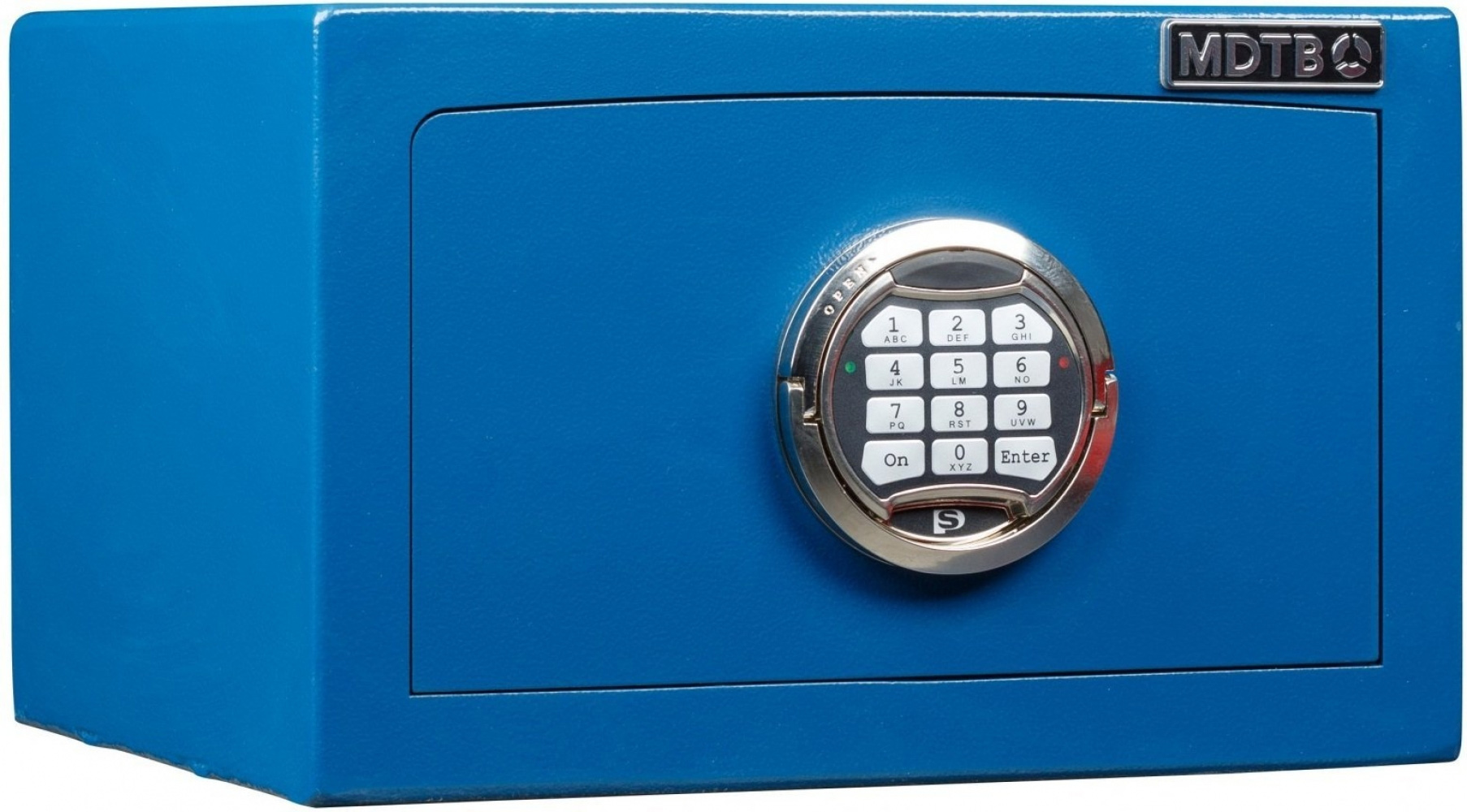 Сейф зламостійкий (220*350*310мм.) з електр.кодовим замком, 1 полиця, 1 клас, MDTB EK-22.E, син. MDTB - фото 3