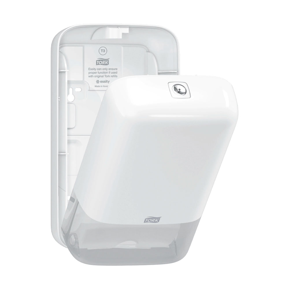 Диспенсер для туалетной бумаги Z и V-складки, Elevation,  пластик, (T3), бел. Tork - фото 2