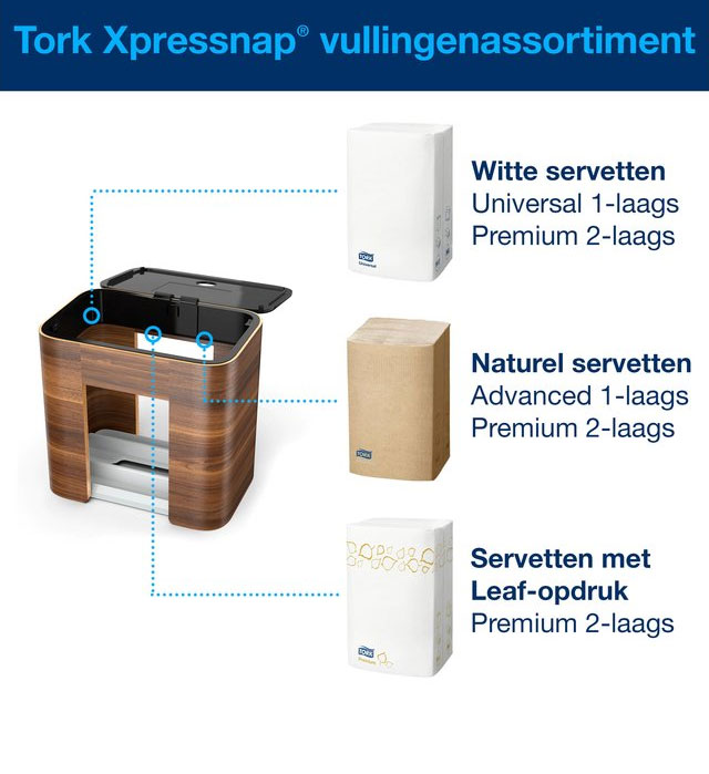 Диспенсер для салфеток Xpressnap® №4, салфетки Interfold, пластик, (N4),  коричн. Tork - фото 6