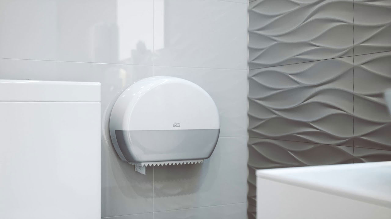 Диспенсер для туалетной бумаги в рулонах Джамбо, Elevation, пластик, (T2), бел. Tork - фото 6