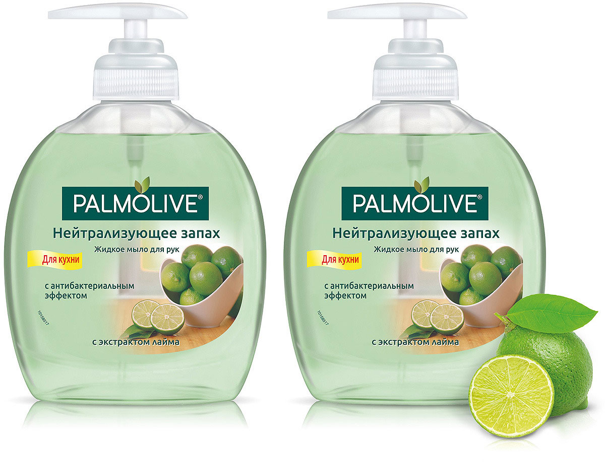 Мило рідке, 300мл. Hygiene Plus Нейтралізатор запахів з екстрактом лайма, з дозатором Palmolive - фото 3