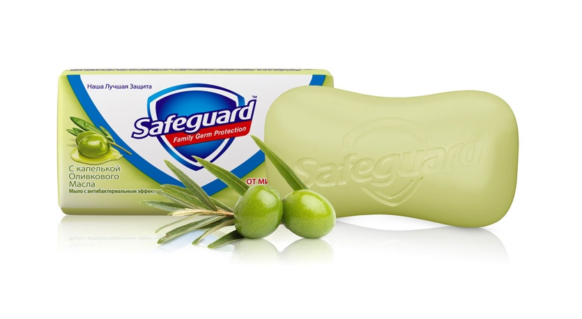 Мило, 90г., Оливкова олія SAFEGUARD - фото 1