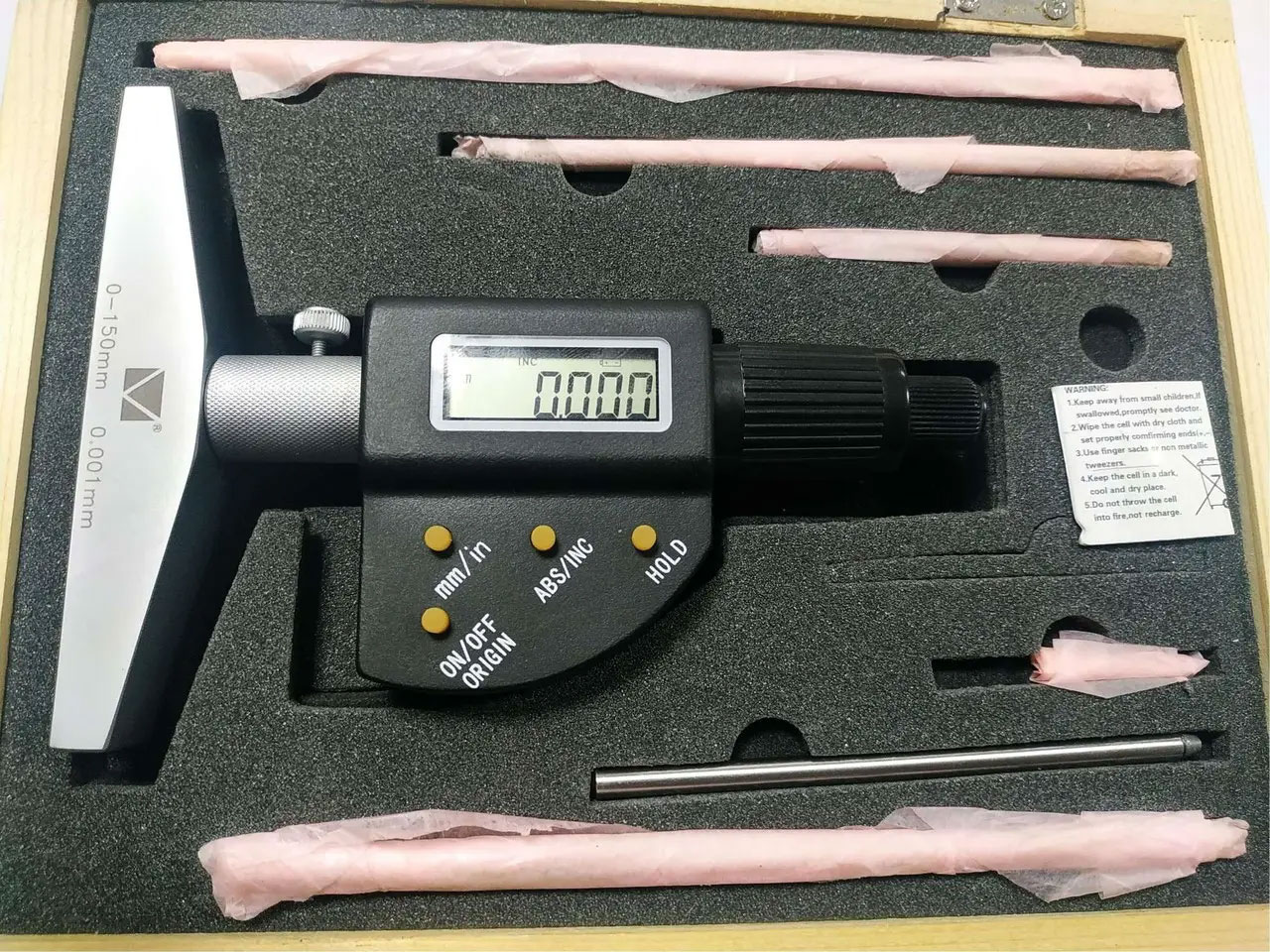 Глибиномір мікрометричний цифровий ГМЦ-150 МІКРОТЕХ - фото 1