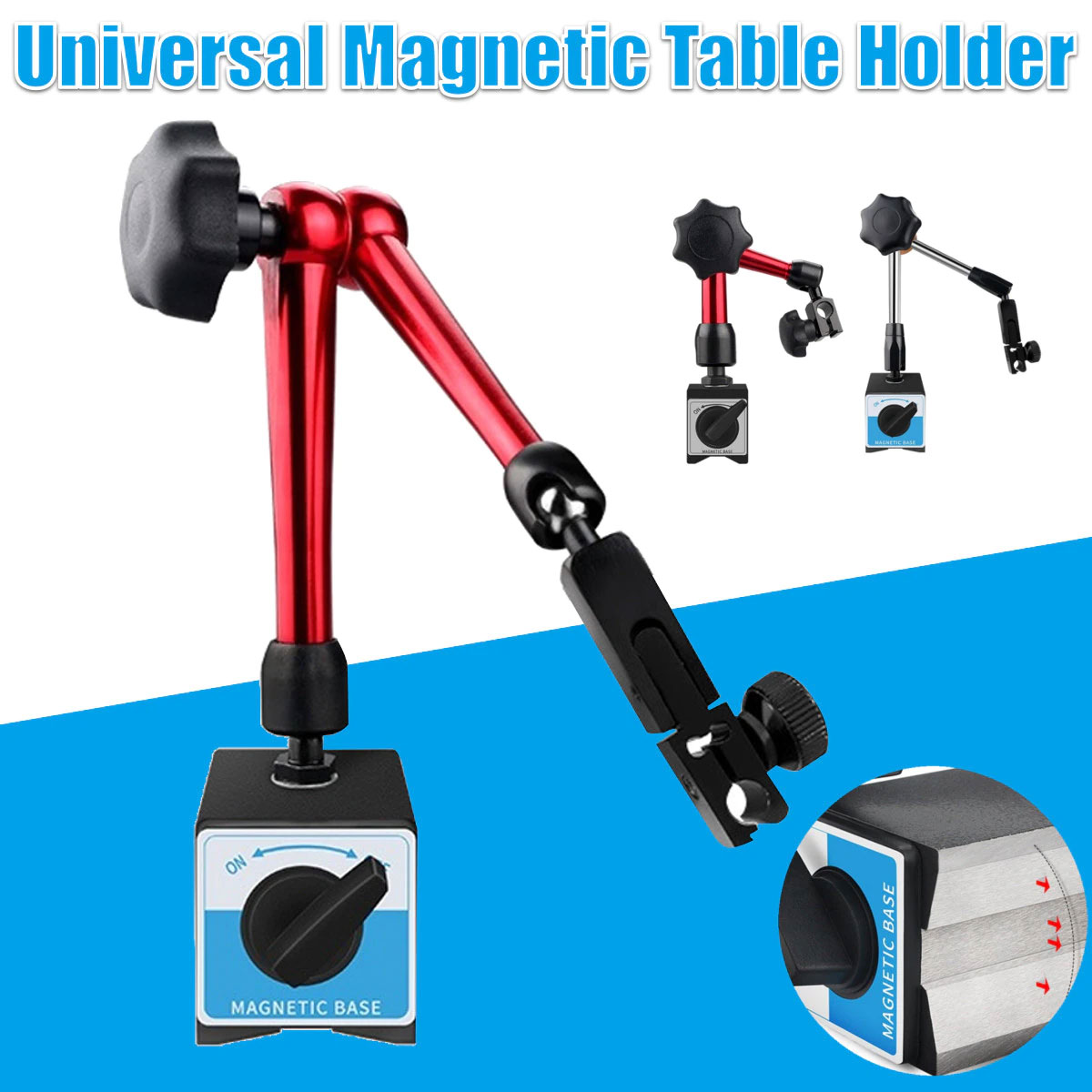 Штатив індикаторний з магнитною основою Shahe WCZ-6F, висота 340мм. Китай - фото 2