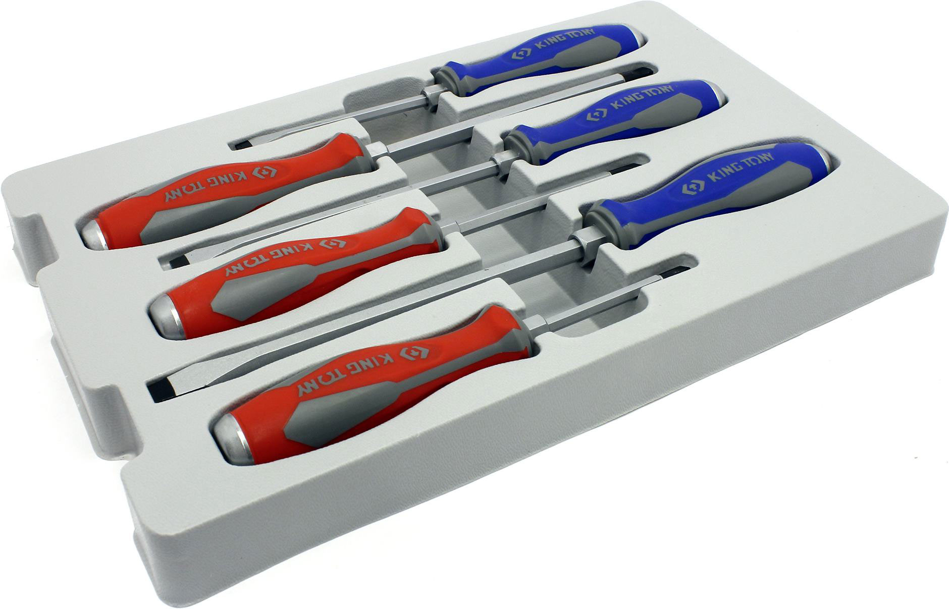 Набор отверток, 6 единиц, усиленные, ударные King Tony - фото 4