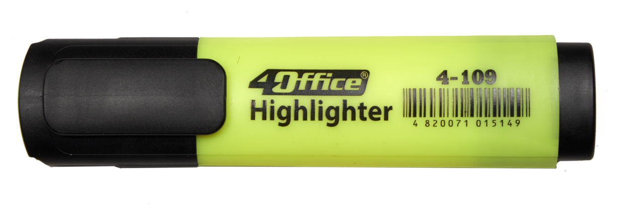 Маркер текстовий 4-109, 1-5мм., набір 6шт./уп. 4Office - фото 3