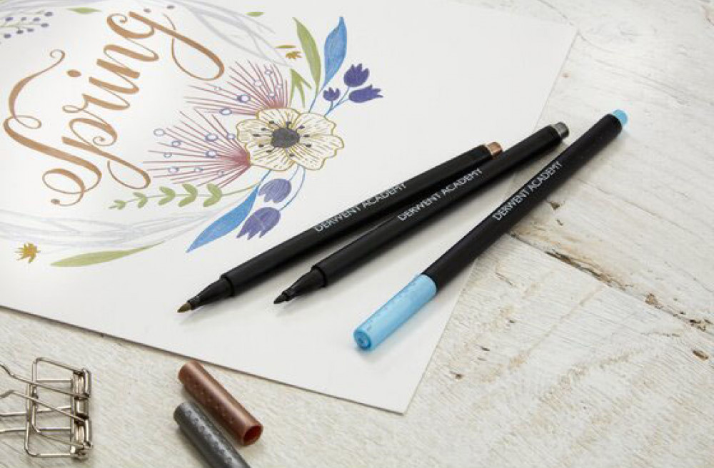 Маркери металеві 8шт./уп. WATERSOLUBLE MARKERS, асорті Derwent - фото 1