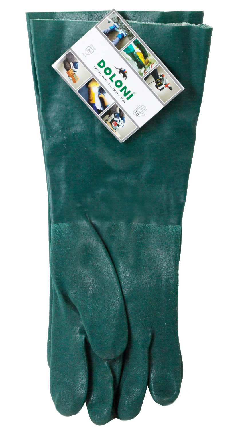 Рукавички робочі з ПВХ покриттям, стійкі до хімічного середовища  Doloni - фото 4