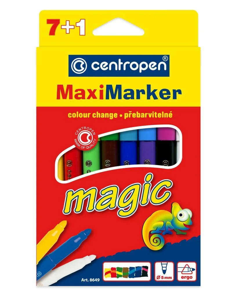 Фломастеры, 8цв., Magic Maxi 8649, ассорт. Centropen - фото 3