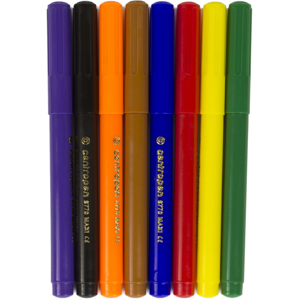 Фломастеры, 8цв., Maxi Super Washable 8770, ассорт. Centropen - фото 3